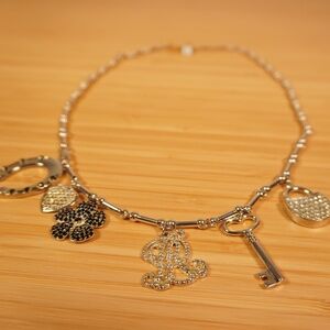 Ralph Lauren PMU Multi Charm Necklace OS Brand New